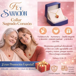 COLLAR SAGRADO CORAZÓN DE JESÚS + CAJA DE REGALO