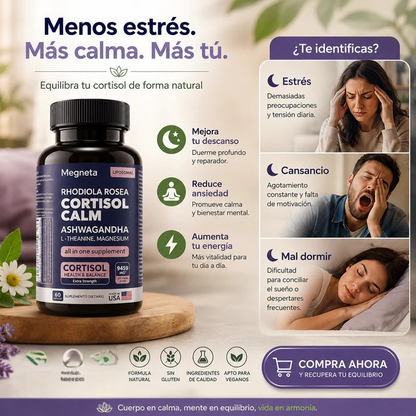 Cortisol Calm+ No mas estrés ni hinchazón