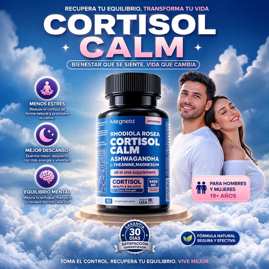 Cortisol Calm+ No mas estrés ni hinchazón
