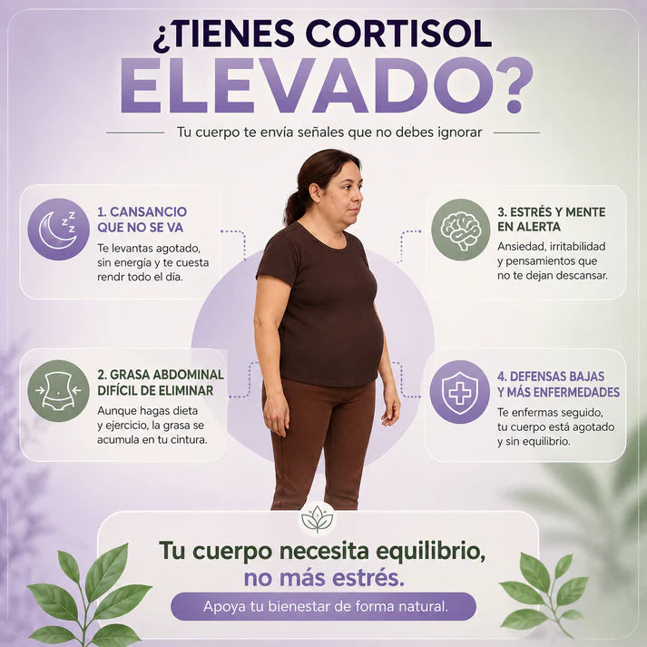 Cortisol Calm+ No mas estrés ni hinchazón